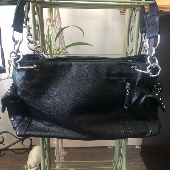 Angel Wing Black Shoulder Bag - Picture 2 of 4